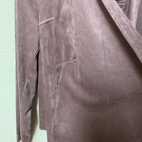 Women's Suede Faux Drape Jacket - kut from the Kloth small - Picture 7 of 8